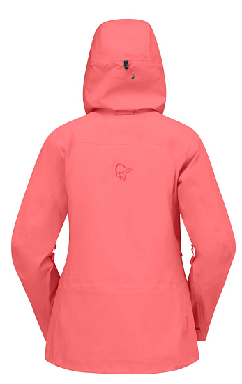 Куртка женская Norrona Lofoten Gore-Tex Pro Calypso Coral - Фото 2 большая