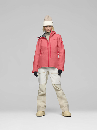 Куртка женская Norrona Lofoten Gore-Tex Pro Calypso Coral - Фото 7 большая
