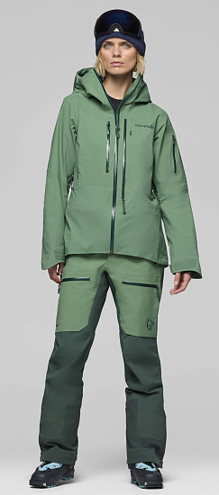 Куртка женская Norrona Lofoten Gore-Tex Pro Dark Ivy - Фото 5 большая