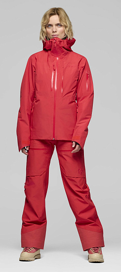 Куртка женская Norrona Lofoten Gore-Tex Insulated Watermelon - Фото 4 большая