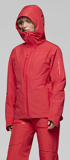 Куртка женская Norrona Lofoten Gore-Tex Insulated Watermelon - Фото 7 большая