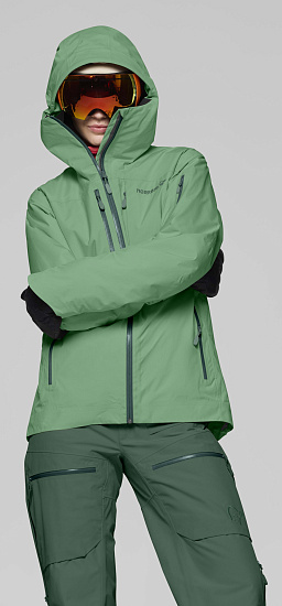 Куртка женская Norrona Lofoten Gore-Tex Insulated Dark Ivy - Фото 4 большая