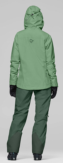 Куртка женская Norrona Lofoten Gore-Tex Insulated Dark Ivy - Фото 6 большая