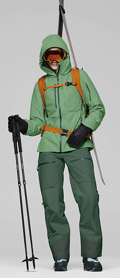 Куртка женская Norrona Lofoten Gore-Tex Insulated Dark Ivy - Фото 8 большая