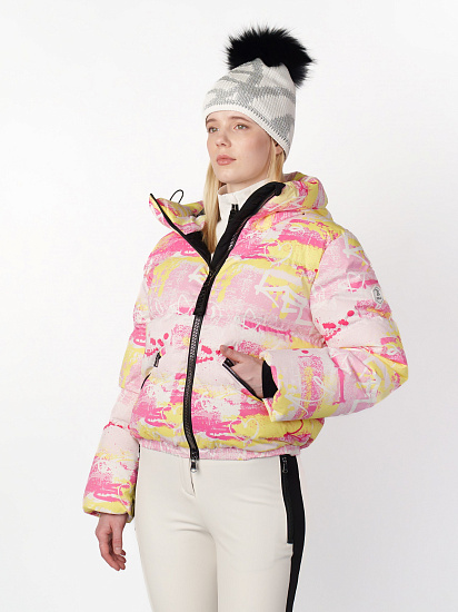 Куртка женская Kelly Donna Graffiti Жёлтый/Розовый - Фото 3 большая