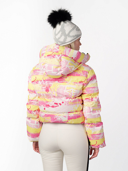 Куртка женская Kelly Donna Graffiti Жёлтый/Розовый - Фото 4 большая