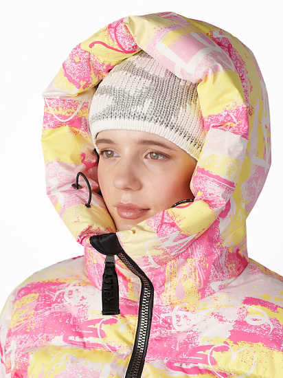 Куртка женская Kelly Donna Graffiti Жёлтый/Розовый - Фото 7 большая