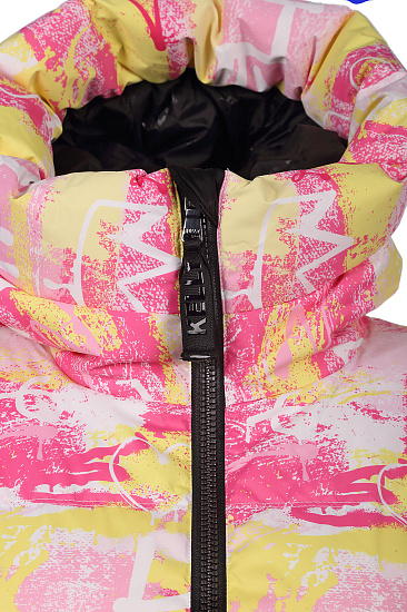 Куртка женская Kelly Donna Graffiti Жёлтый/Розовый - Фото 11 большая