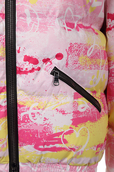 Куртка женская Kelly Donna Graffiti Жёлтый/Розовый - Фото 12 большая