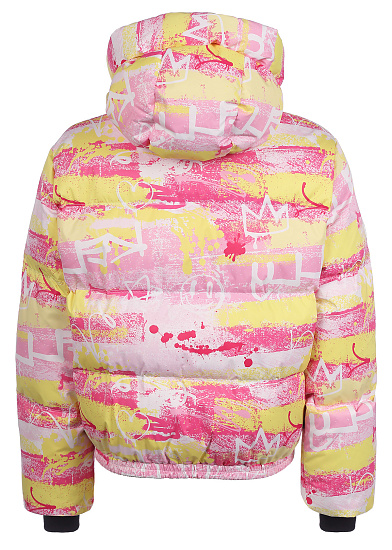 Куртка женская Kelly Donna Graffiti Жёлтый/Розовый - Фото 2 большая