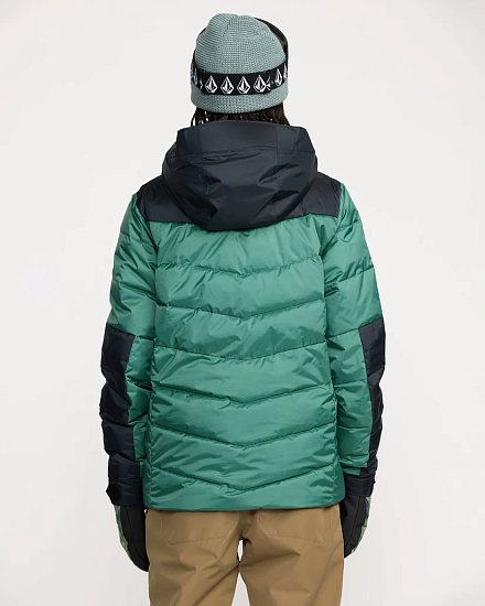 Куртка женская Volcom Estes Puff Spruce Green - Фото 4 большая