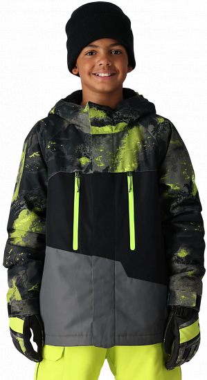 Куртка детская 686 Geo Insulated Lime Hemisphere Colorblock - Фото 1 большая