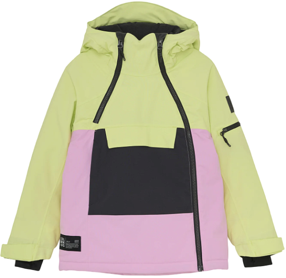 Куртка детская (анорак) Color Kids Jr. Ski Shadow Lime - Фото 1 большая