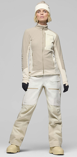 Брюки женские Norrona Lofoten Gore-Tex Pro Whisper White - Фото 2 большая