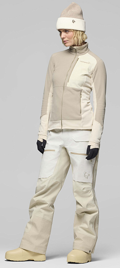 Брюки женские Norrona Lofoten Gore-Tex Pro Whisper White - Фото 4 большая