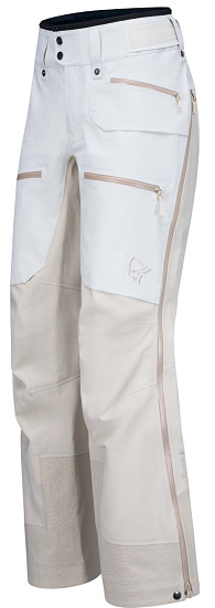 Брюки женские Norrona Lofoten Gore-Tex Pro Whisper White - Фото 6 большая