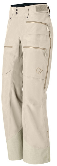 Брюки женские Norrona Lofoten Gore-Tex Insulated Oatmeal - Фото 7 большая