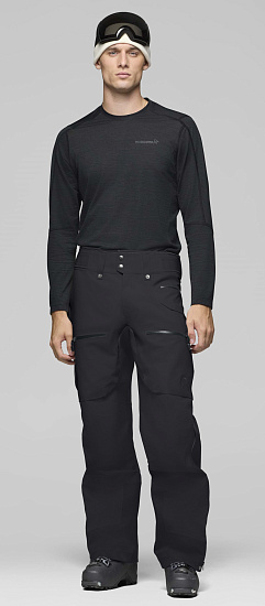 Брюки мужские Norrona Lofoten Gore-Tex Pro Caviar Black - Фото 2 большая