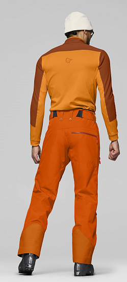 Брюки мужские Norrona Lofoten Gore-Tex Insulated Gold Flame - Фото 4 большая