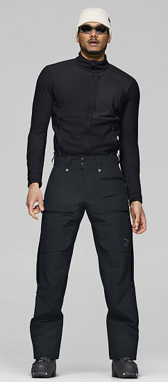 Брюки мужские Norrona Lofoten Gore-Tex Insulated Caviar Black - Фото 2 большая