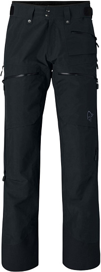 Брюки мужские Norrona Lofoten Gore-Tex Insulated Caviar Black - Фото 1 большая