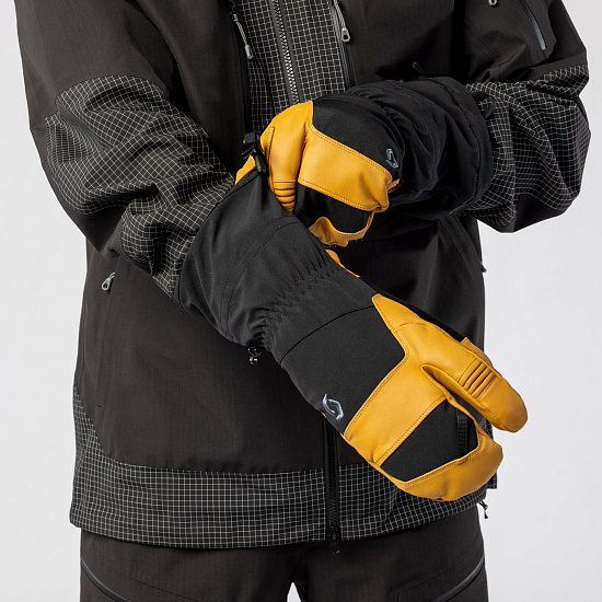 Варежки Scott Explorair Alpine Natural Brown/Black - Фото 3 большая