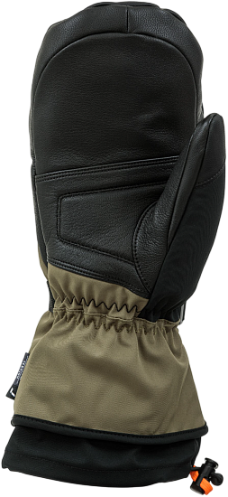 Варежки мужские Reusch Down Spirit Gtx Mitten Black/Burnt Olive - Фото 3 большая