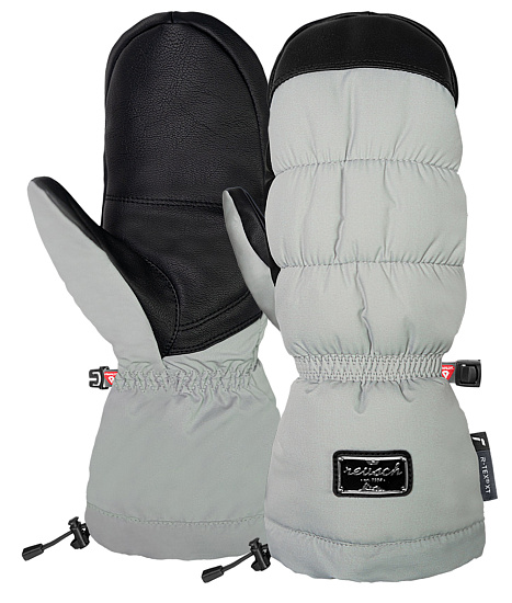 Варежки женские Reusch Puffy R-Tex XT Mitten Mirag Grey/Black - Фото 3 большая
