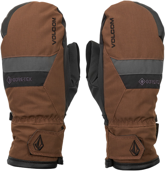 Варежки мужские Volcom Stay Dry Gtx Brown - Фото 1 большая