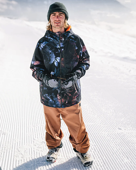 Варежки мужские Volcom V.Co Nyle Black Print - Фото 3 большая