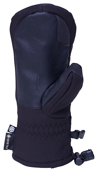 Варежки женские 686 Gore-Tex Linear Mitt Black - Фото 2 большая