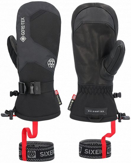 Варежки мужские 686 Leather Linear Black - Фото 1 большая