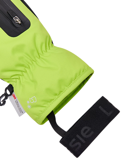 Варежки детские Lassie Luistaa Neon green - Фото 7 большая