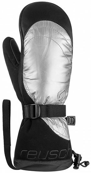 Варежки женские Reusch Yeta Black/Shiny Silver - Фото 1 большая
