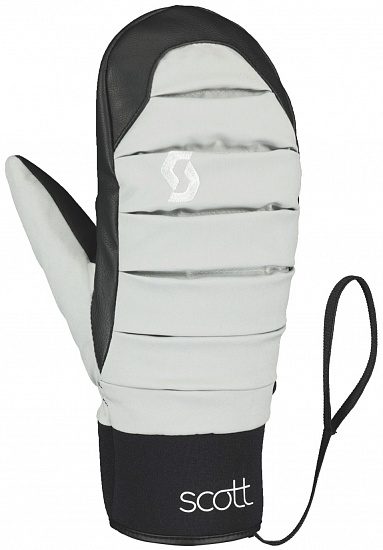 Варежки женские Scott Ultimate Primaloft Light grey/Black - Фото 1 большая