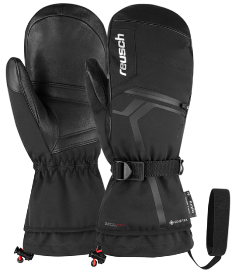Варежки Reusch Down Spirit GTX Black/Silver - Фото 2 большая