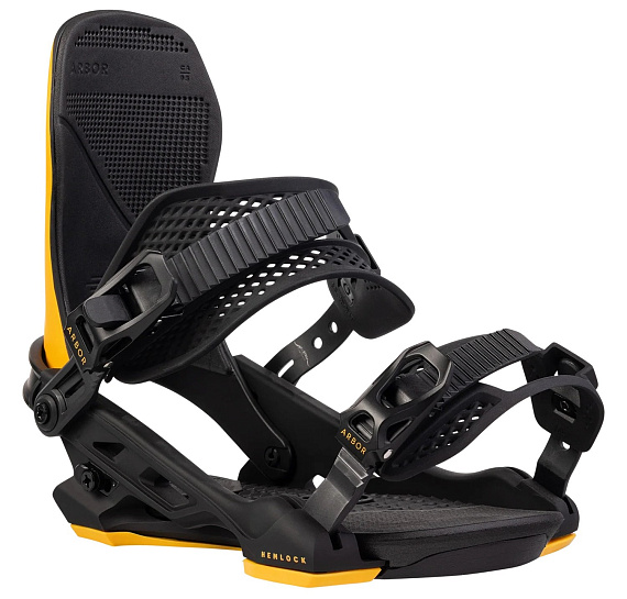 Сноубордические крепления Arbor Hemlock Black/Candle - Фото 2 большая