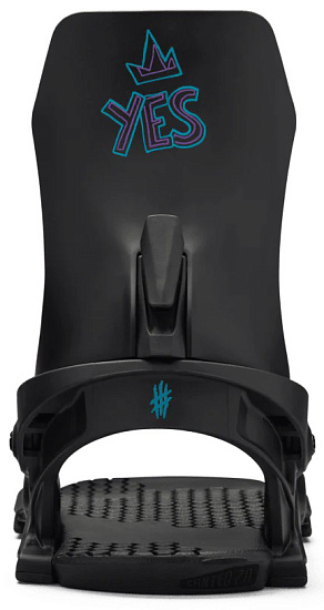 Сноубордические крепления женские YES Rebel Black - Фото 2 большая