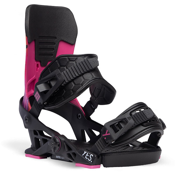 Сноубордические крепления NOW Yes Collab Black/Pink - Фото 4 большая