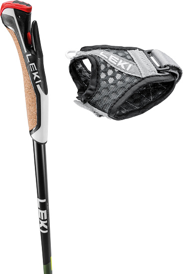 Палки для скандинавской ходьбы Leki Flash Carbon Green/Grey - Фото 3 большая