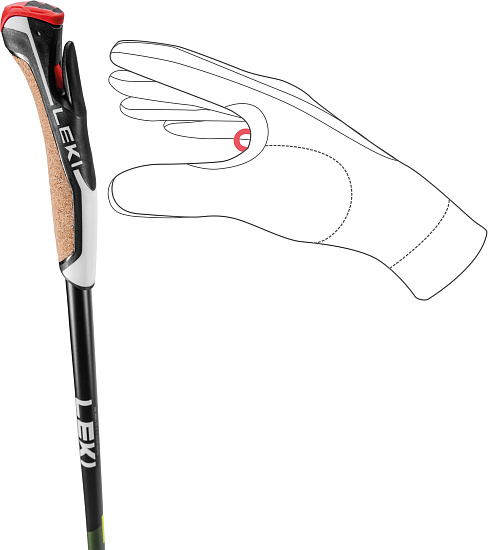 Палки для скандинавской ходьбы Leki Flash Carbon Green/Grey - Фото 5 большая