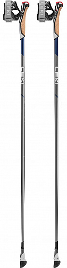 Палки для скандинавской ходьбы Leki Smart Flash Silver/Blue - Фото 1 большая