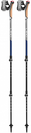 Палки для скандинавской ходьбы Leki Traveller Carbon Black/Blue - Фото 1 большая
