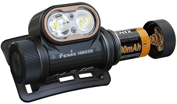 Фонарь Fenix HM55R Чёрный - Фото 3 большая