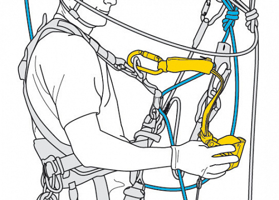 Страховочное устройство Petzl Asap Lock - Фото 5 большая