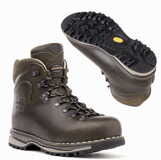 Ботинки мужские Zamberlan 1023 Latemar Nw Waxed Dk Brown - Фото 2 большая