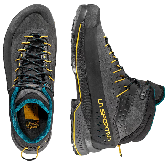 Ботинки мужские La Sportiva Tx4 Evo Mid Gtx Carbon/Bamboo - Фото 4 большая