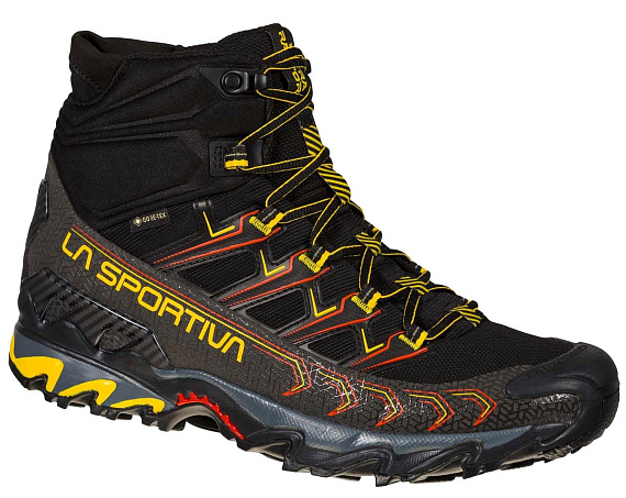 Ботинки мужские La Sportiva Ultra Raptor II Mid GTX Black/Yellow - Фото 2 большая