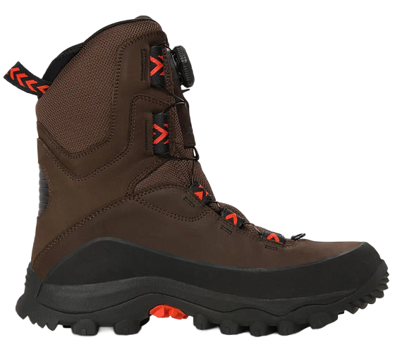 Ботинки мужские Viking Villrein High Gtx Boa Dark Brown/Red - Фото 2 большая