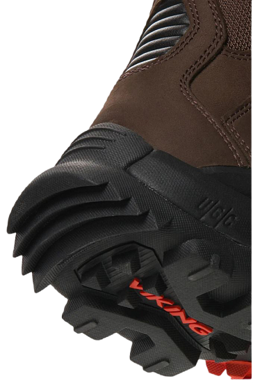 Ботинки мужские Viking Villrein High Gtx Boa Dark Brown/Red - Фото 4 большая